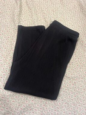 Men's Black Corduroy Ribbed Stretch Pants